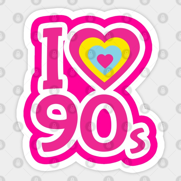 I love 90s Sticker by Plushism